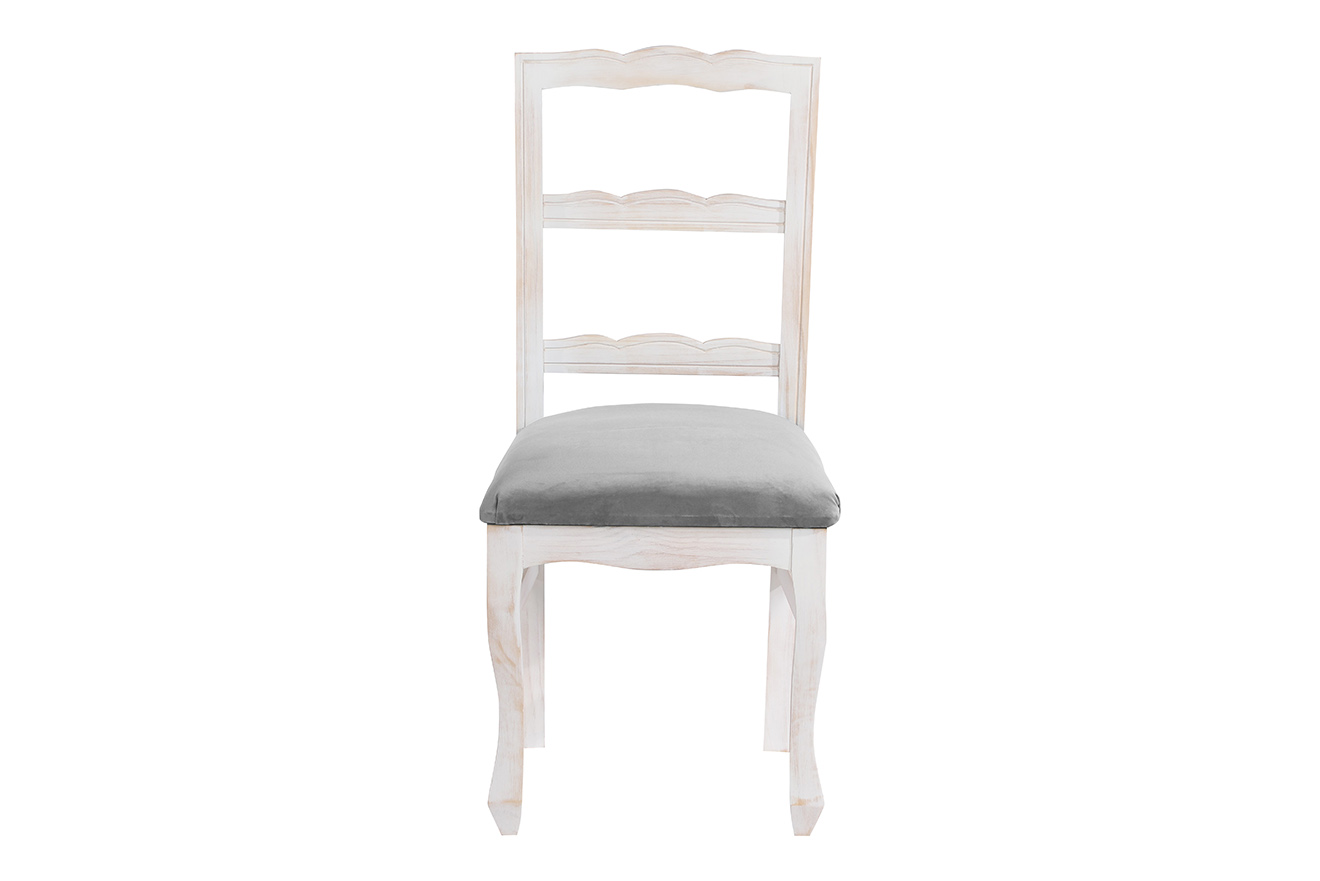 Silla Normando Blanco Invierno Tapiz Gris