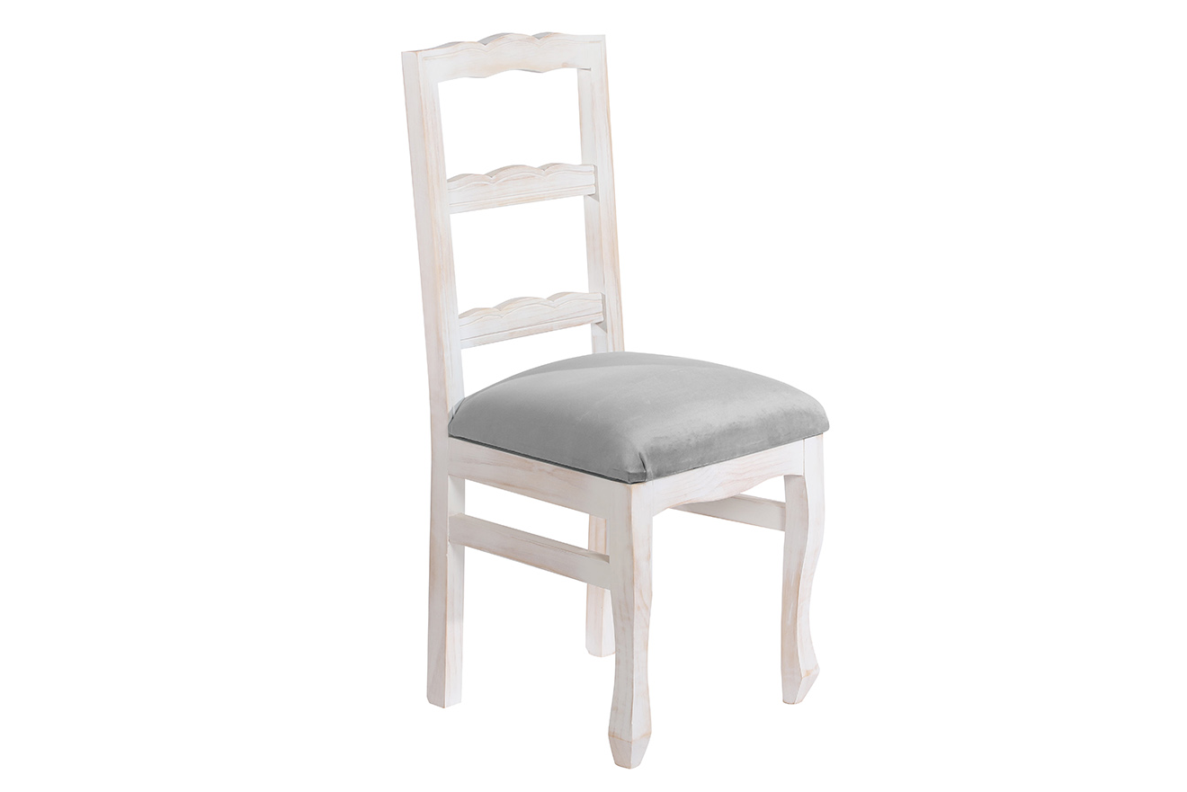 Silla Normando Blanco Invierno Tapiz Gris