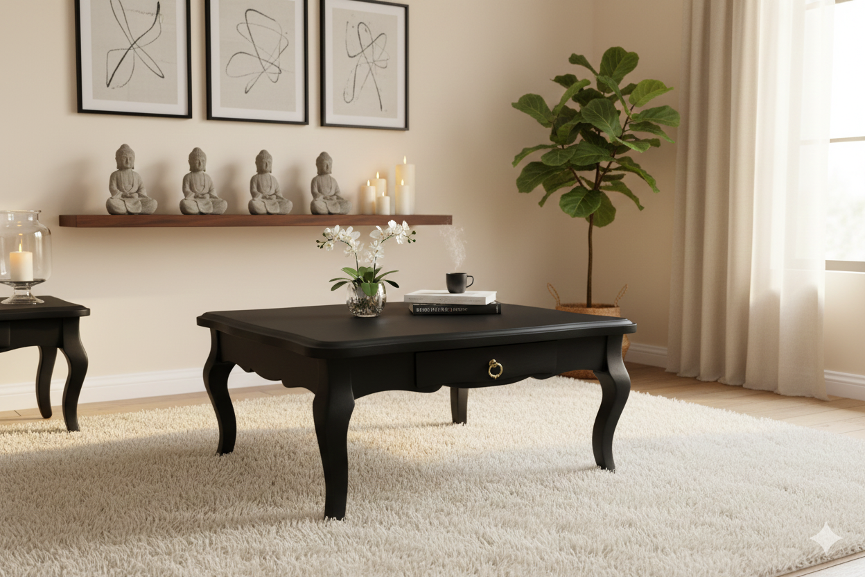 Mesa de Centro Normando Negra