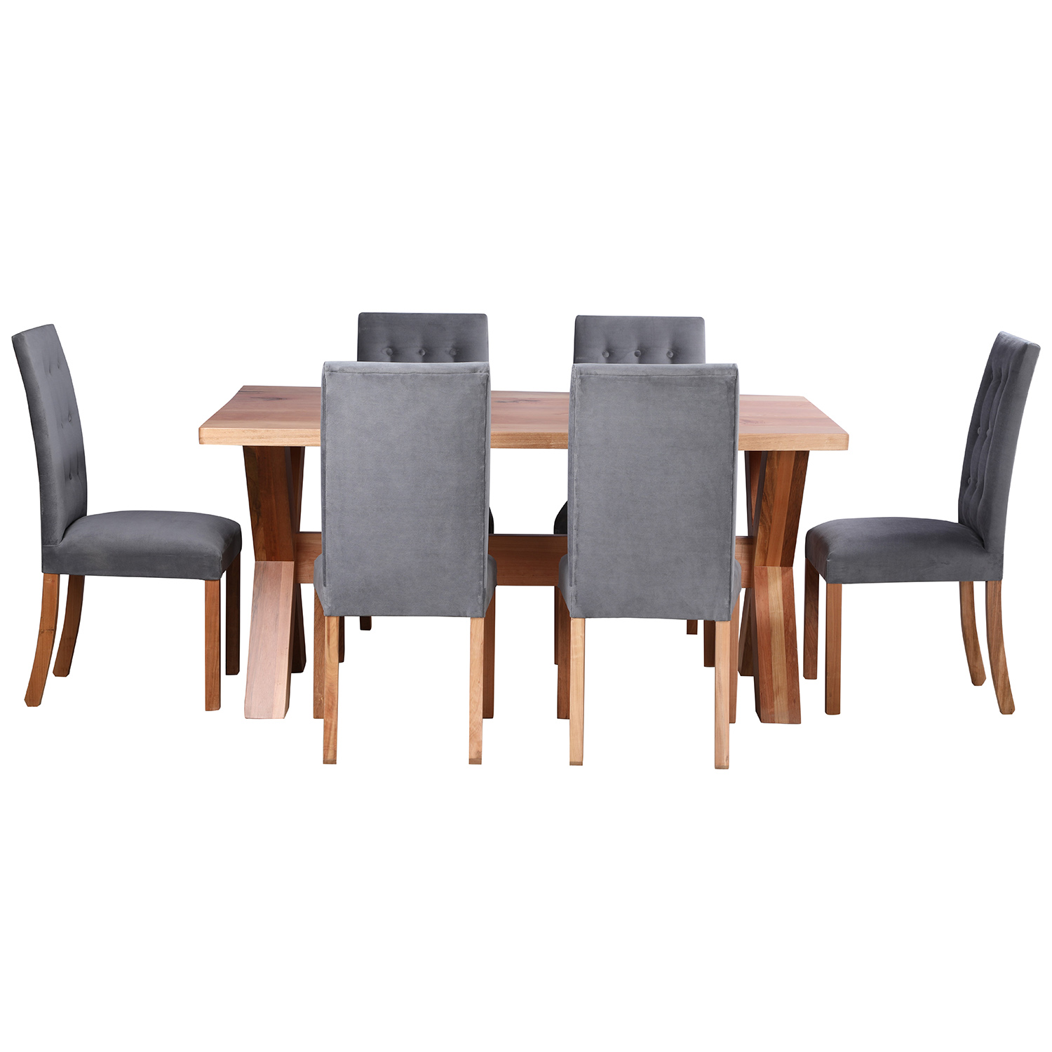 Juego de comedor – Mesa + 6 Sillas – Nativa