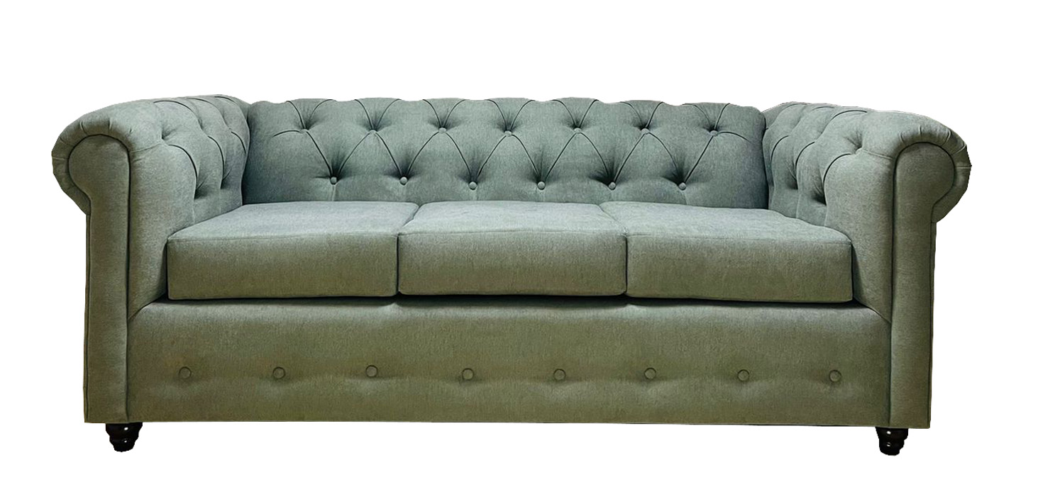 Sofá Chesterfield Gris