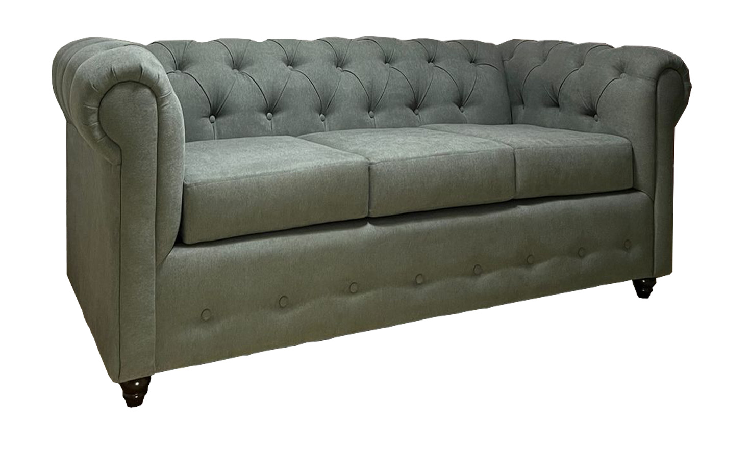 Sofá Chesterfield Gris