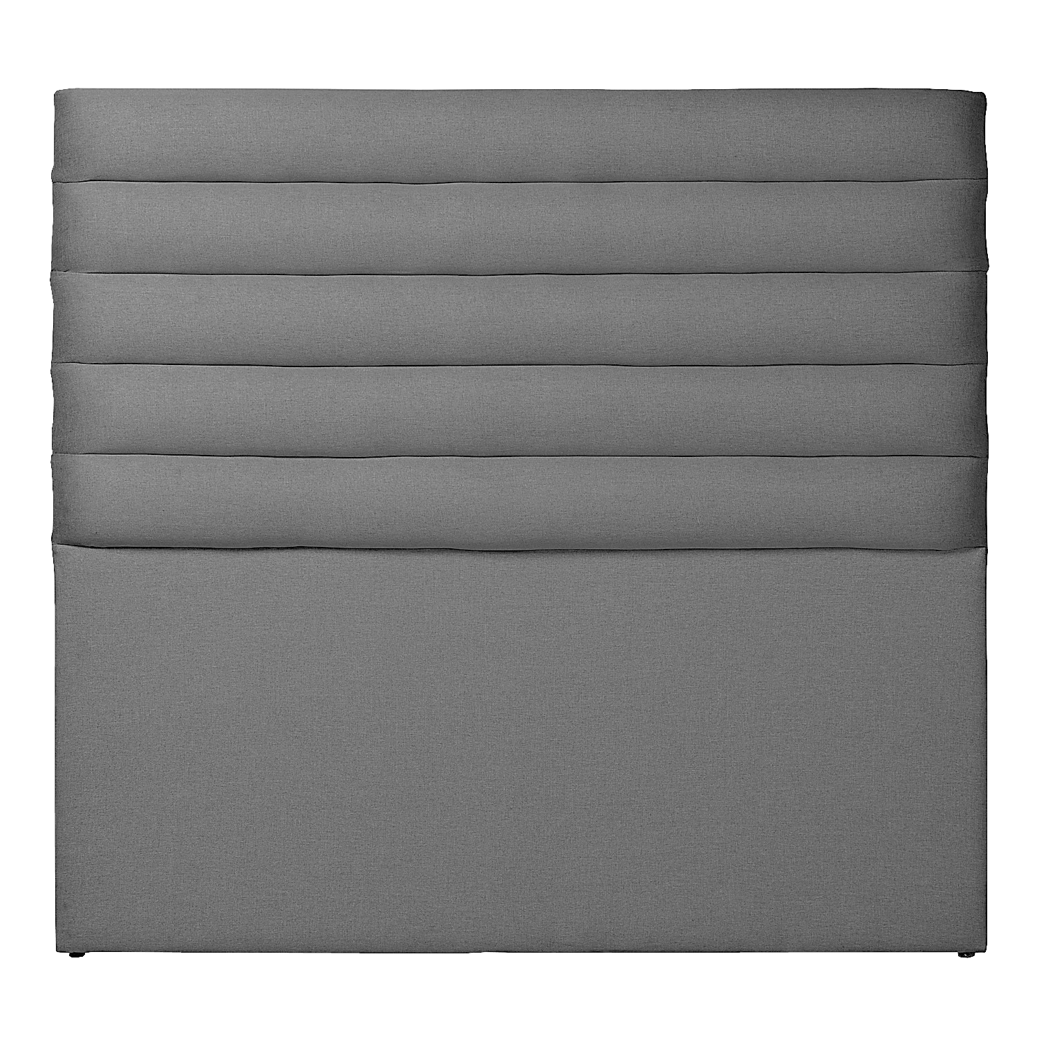 Respaldo Tubular Horizontal Gris 2 Plazas