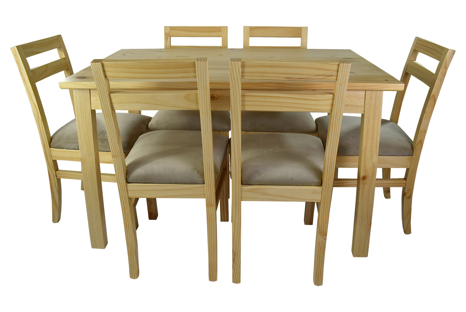 Comedor Castilla 6 Sillas Tapiz Beige