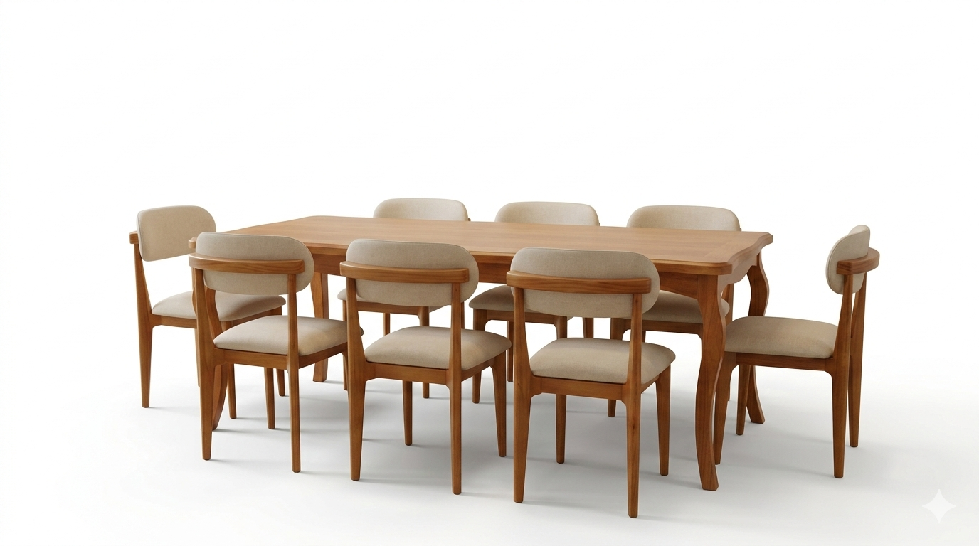 Comedor Monaco 100x200 con 8 Sillas - Imagen 4